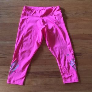 Adidas hot pink climalite leggings